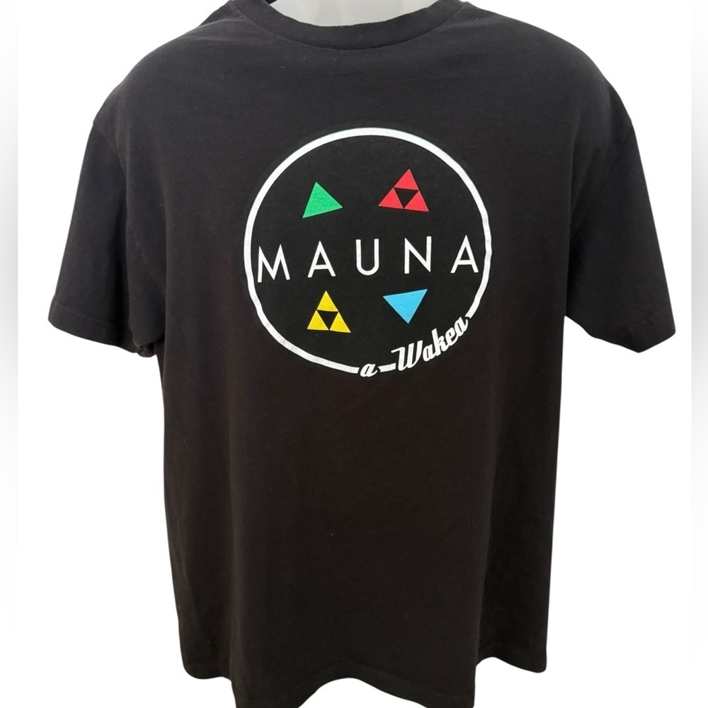DEFEND HAWAII Mauna A-Wakea Hawaiian Tee Shirt Men L Large